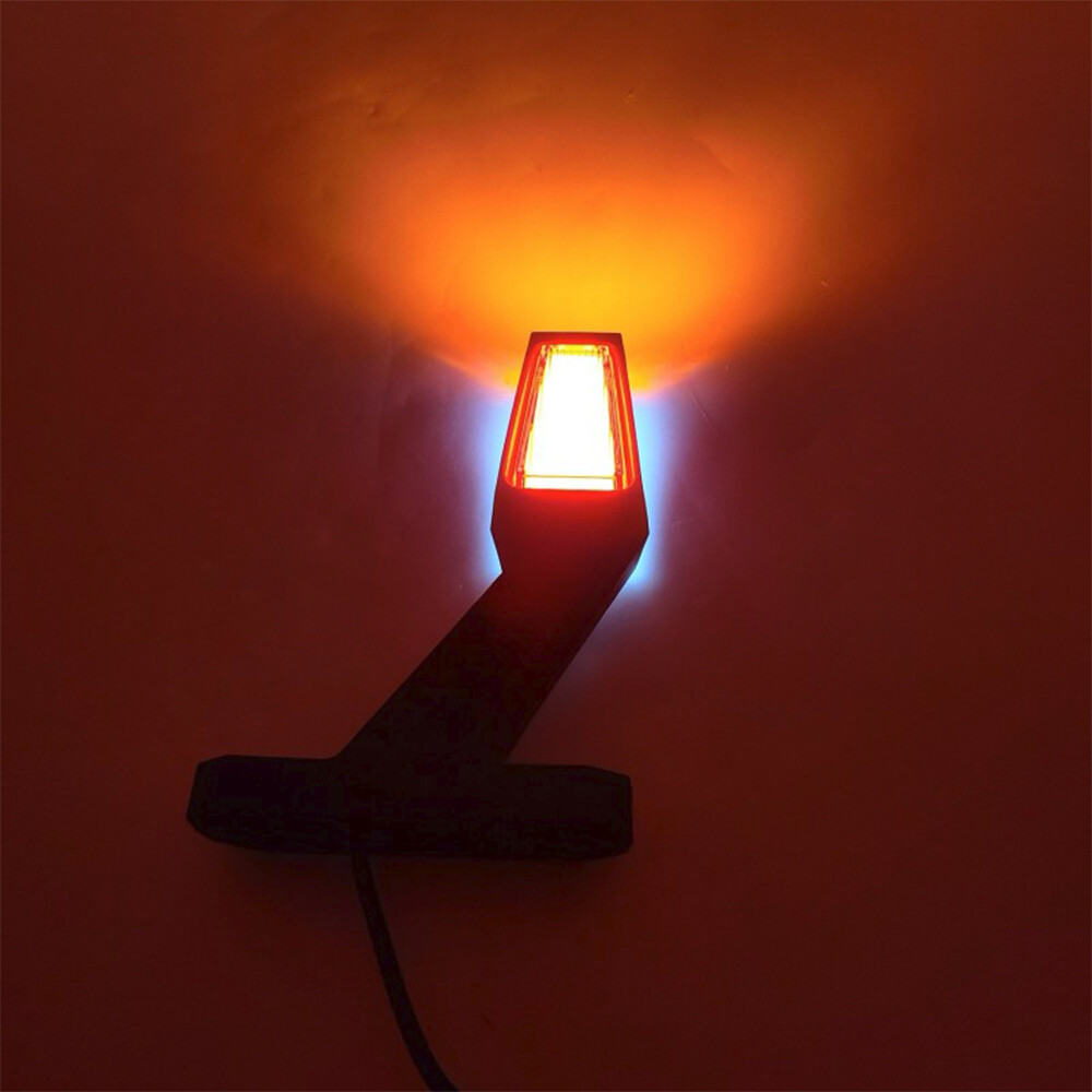 Ліхтар габаритний ріг, двоколірний, NEON 24V, середній
