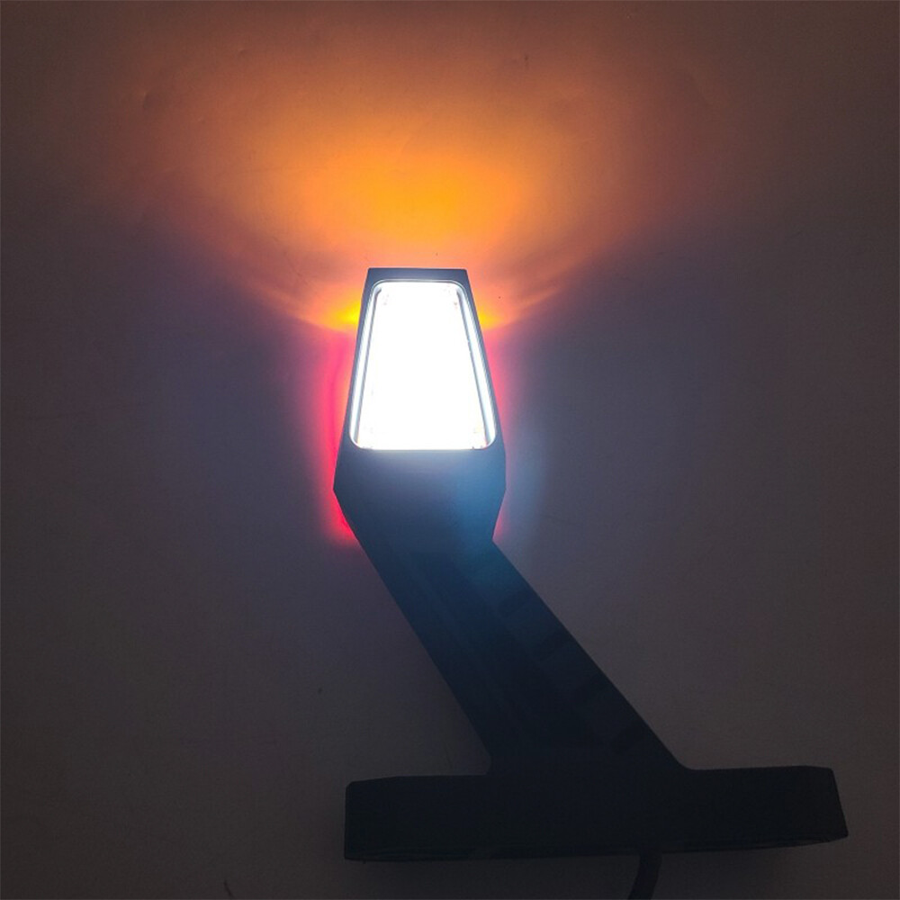 Ліхтар габаритний ріг, двоколірний, NEON 24V, середній