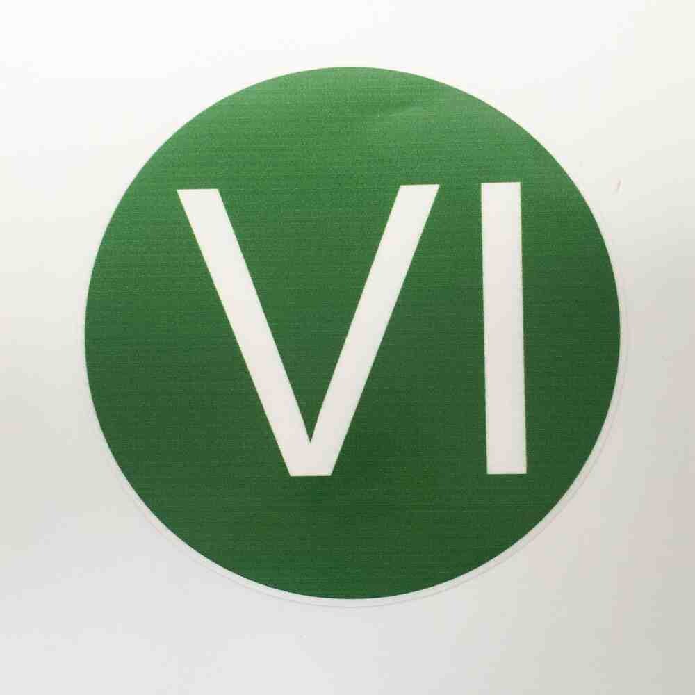 Наклейка - VI Ø220мм Наклейка - VI Ø220мм