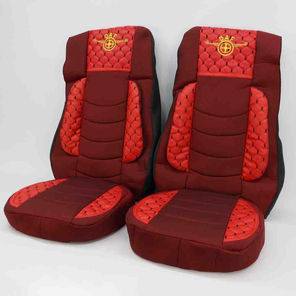 Чехол на сиденья KILIFI DAF XF105 106 XG CF85 LF (2013-2024) красный.