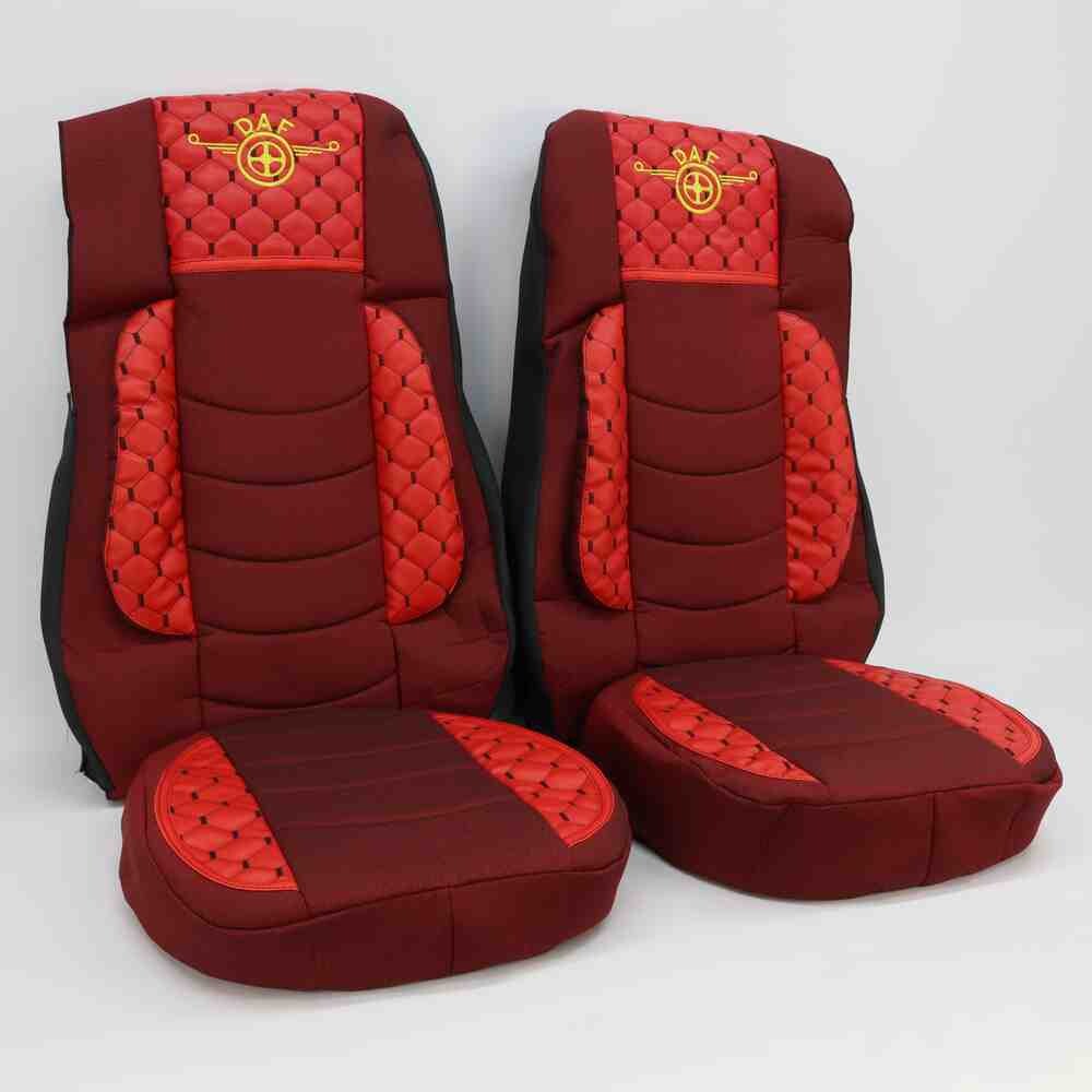 Чехол на сиденья KILIFI DAF XF105 106 XG CF85 LF (2013-2024) красный.