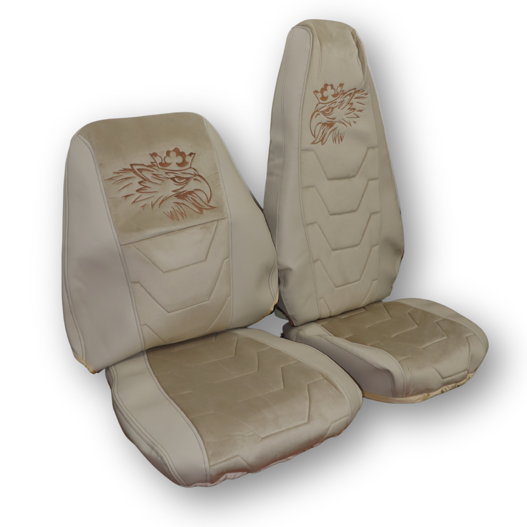 Чохол на сидіння SCANIA R,G,P (2004-2017) водить. пілот - пас. складне, бежевий Чохол на сидіння SCANIA R,G,P (2004-2017) водить. пілот - пас. складне, бежевий