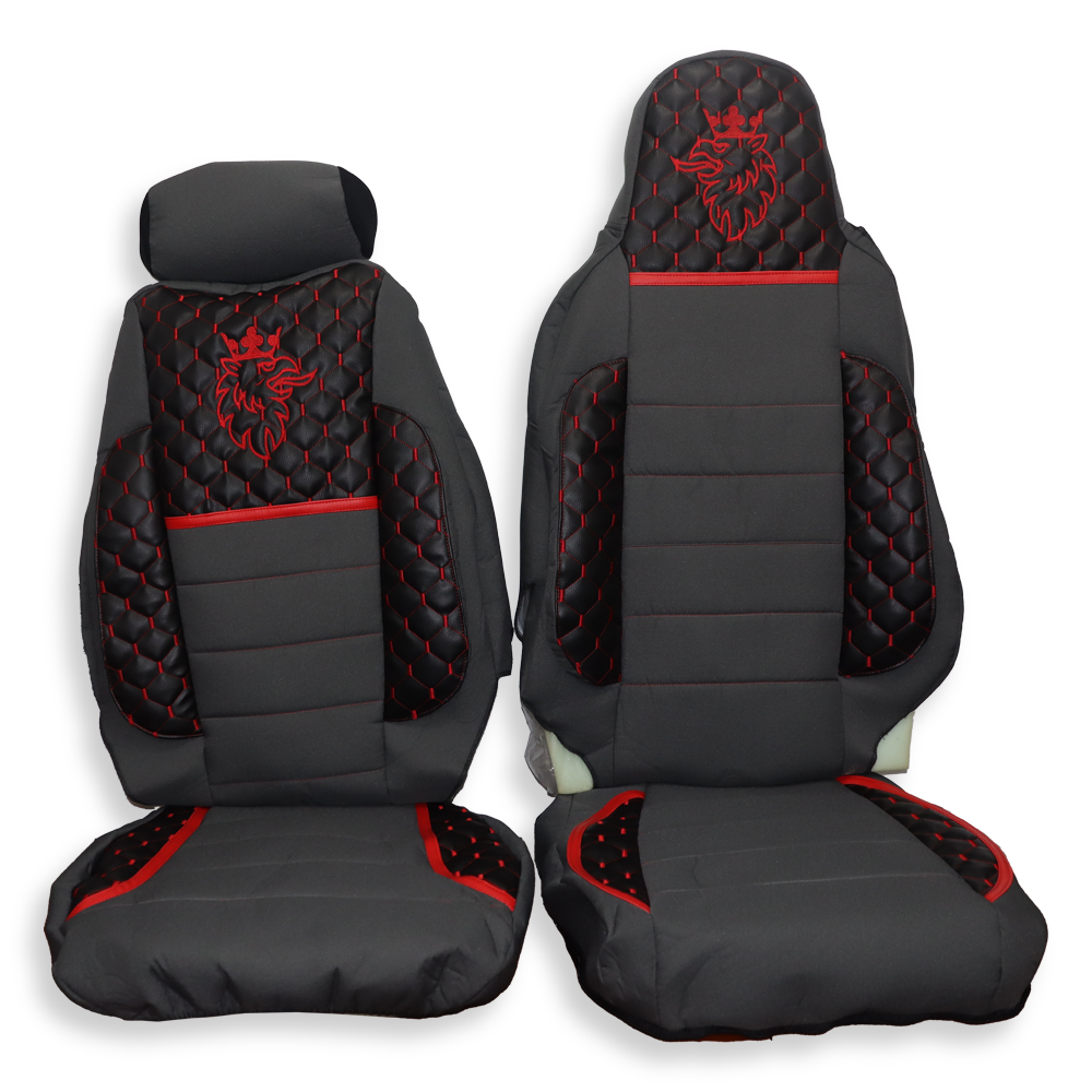 Чохол на сидіння KILIFI SCANIA R,G,P,S (2014-...) водить. моноліт – пас. складне Чорний