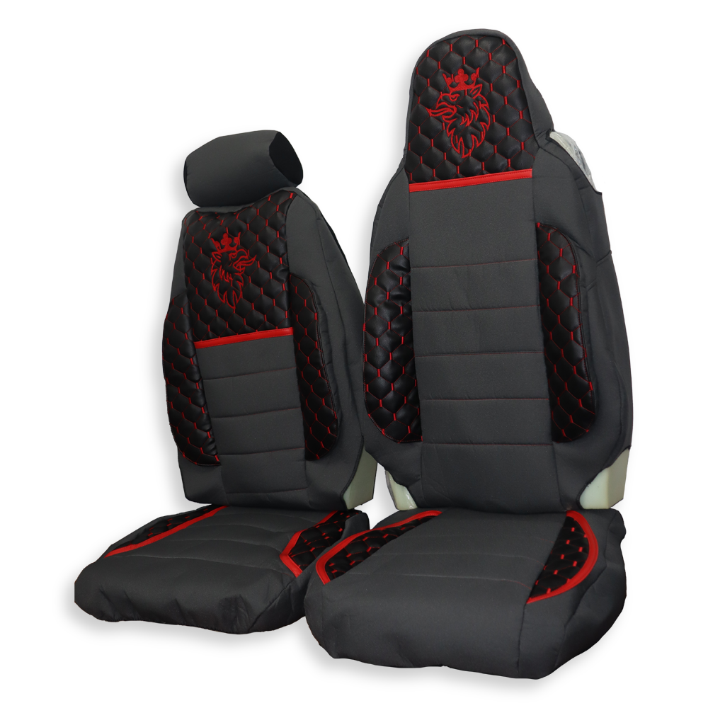 Чохол на сидіння KILIFI SCANIA R,G,P,S (2014-...) водить. моноліт – пас. складне Чорний