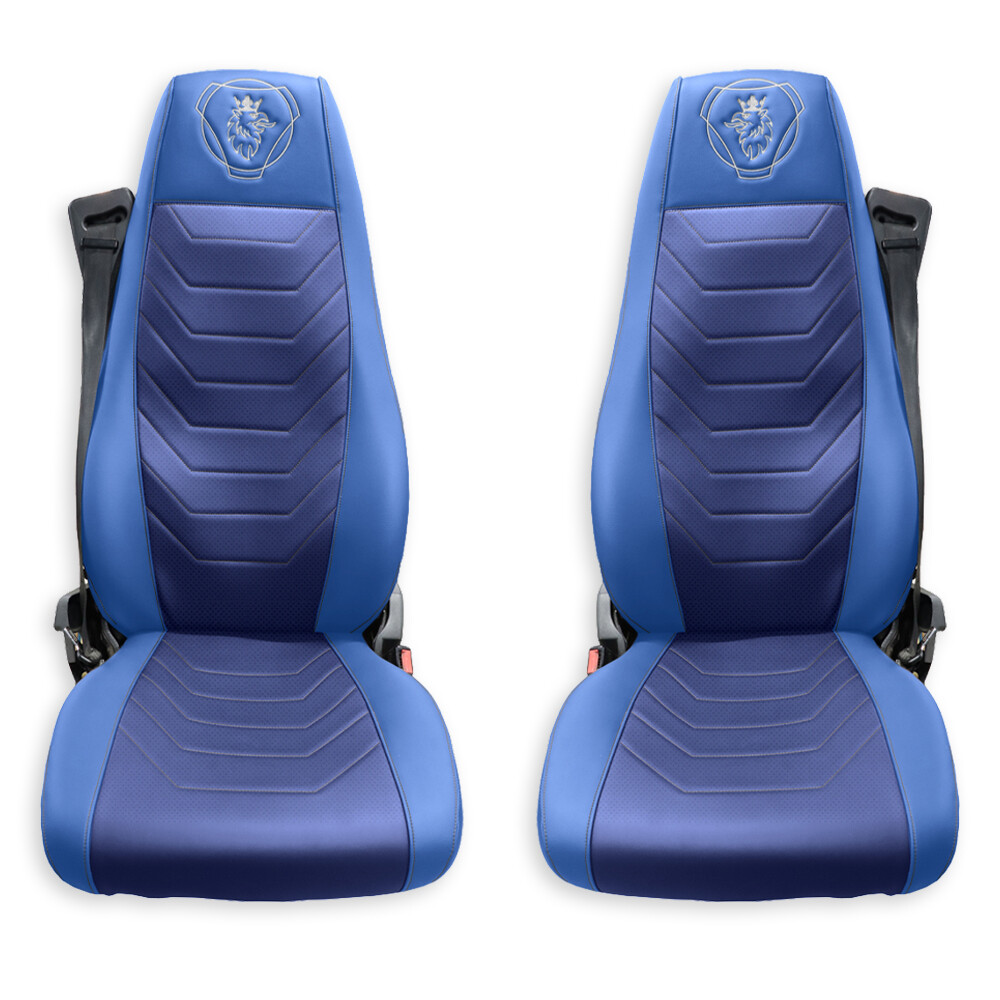Чехол на сиденья Perfo-ECO SCANIA R,G,P (2004-2017) водит. пилот - пасс. пилот, синий Чехол на сиденья Perfo-ECO SCANIA R,G,P (2004-2017) водит. пилот - пасс. пилот, синий