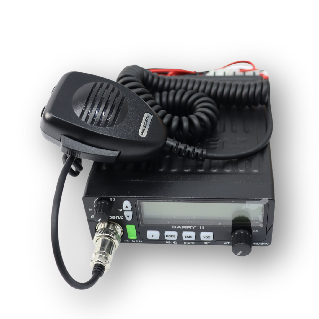Радіостанція BARRY II 12/24V NRC! 12/24V, AM/FM, 5/0, Roger Beep, UP/DOWN, USB, VOX Радіостанція BARRY II 12/24V NRC! 12/24V, AM/FM, 5/0, Roger Beep, UP/DOWN, USB, VOX