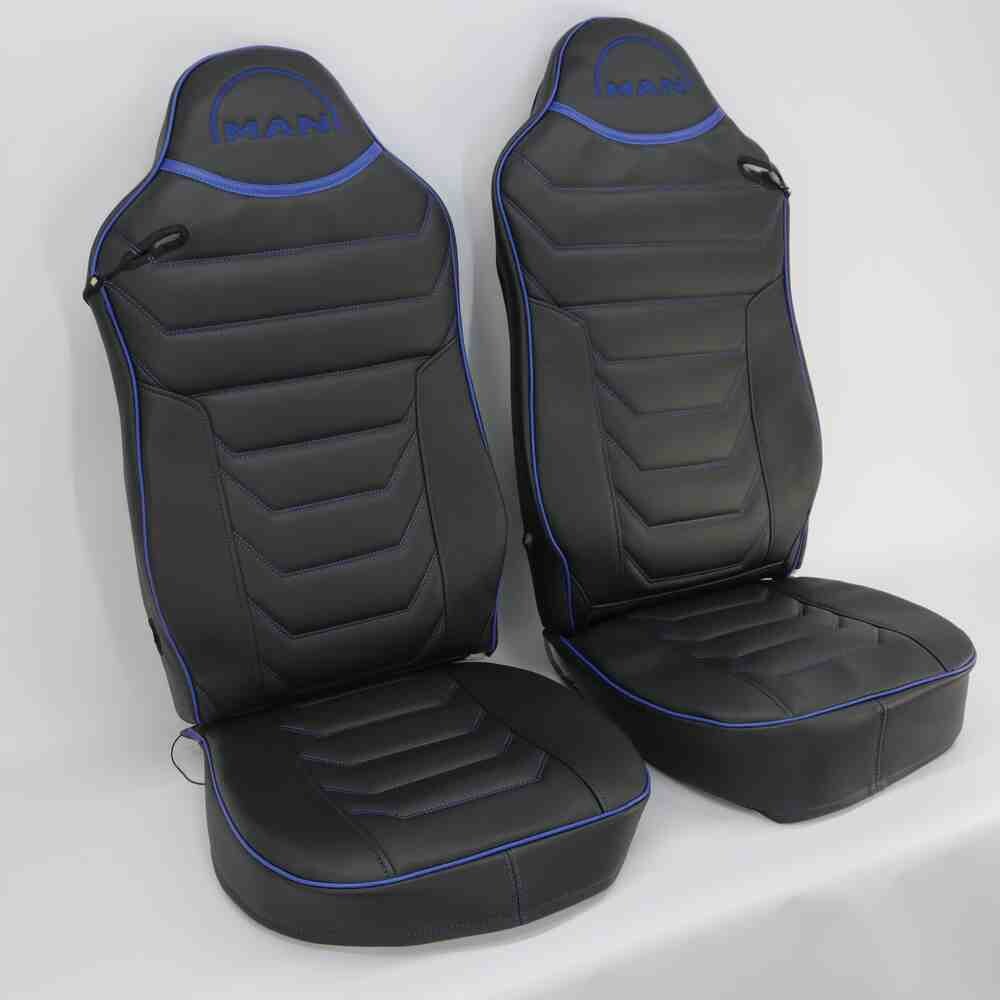 Чохол на сидіння Perfo-ECO MAN TGX,TGA,TGL,TGM,TGS; (2007-2020) 2 ремені, водій та пасажир (Низький) чорний