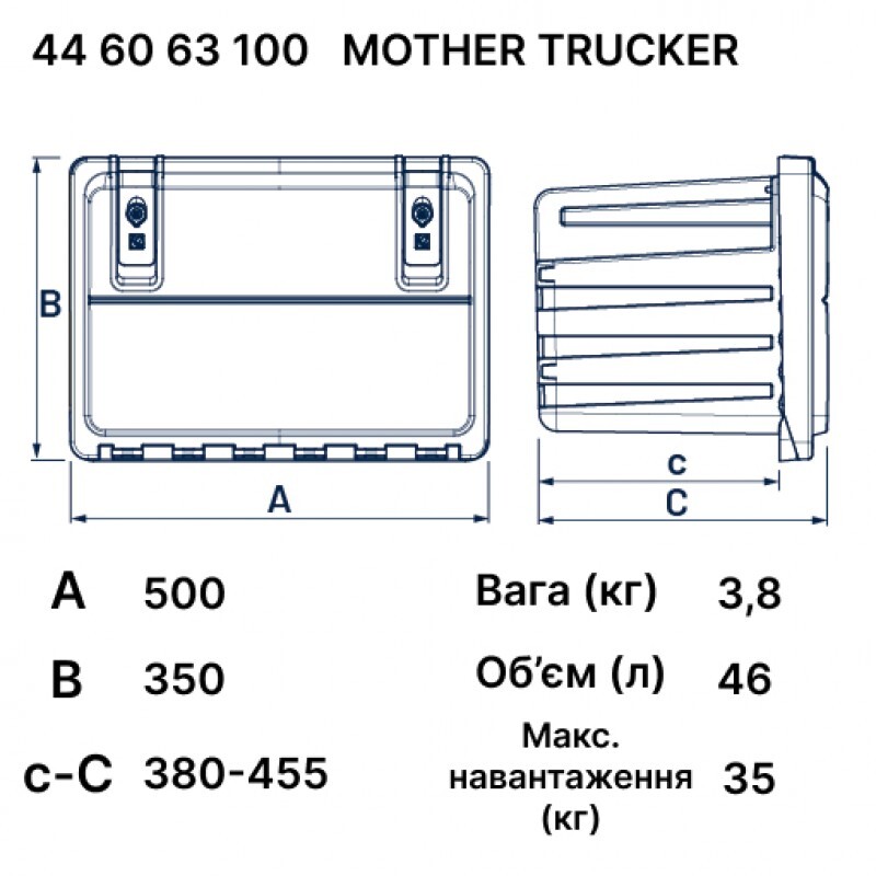 Ящик для інструментів 500X350X455 LAGO