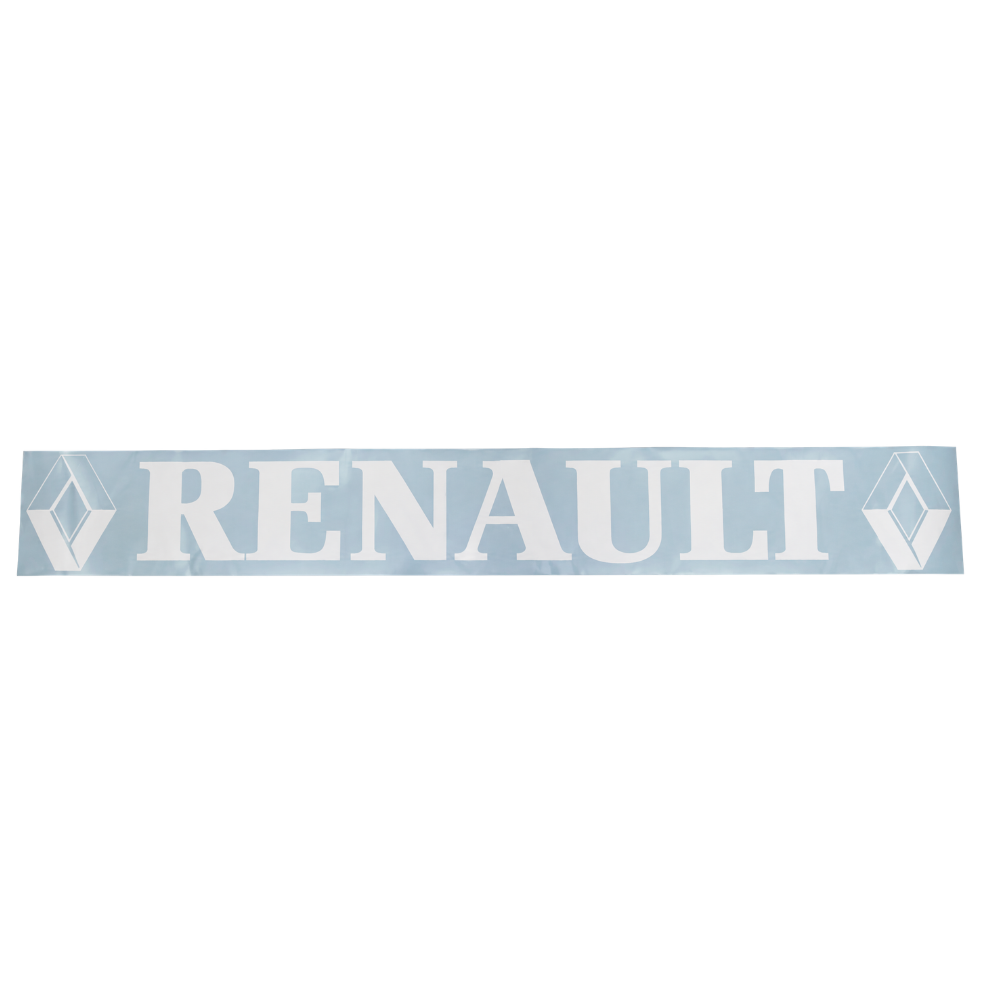 Наліпка декоративна RENAULT біла 970*125мм