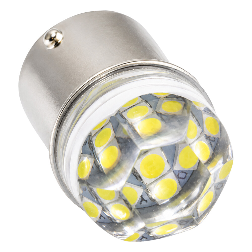 Лампочка LED FLASH 24V 9 діодів біла\стробоскоп BA15s