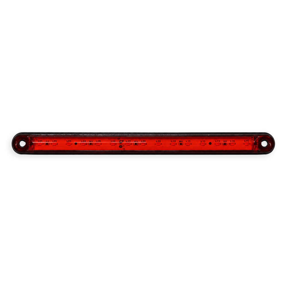 Фонарик габаритный 15 LED желтый (240*20* 220)