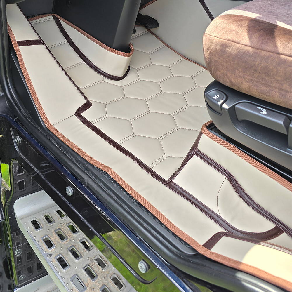Килимок 3D Екошкіра DAF XF106 c 2013; АКПП,бежевий (МТ) Килимок 3D Екошкіра DAF XF106 c 2013; АКПП,бежевий (МТ)