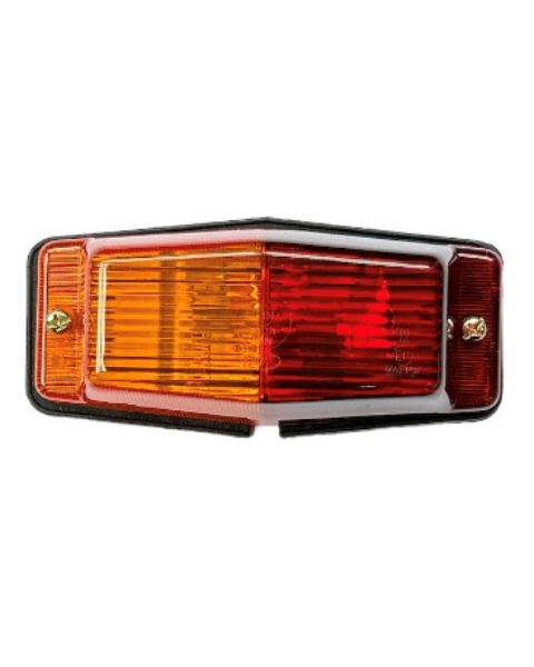 Фонарик габаритный под лампочку Holland Style 12-24v желто-красный