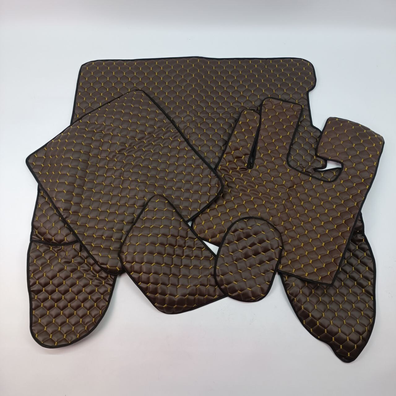 Килимок Екошкіра DAF XF106 c 2013; АКПП, коричневий, Килимок Екошкіра DAF XF106 c 2013; АКПП, коричневий,