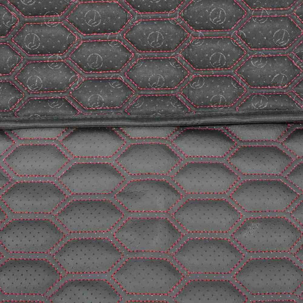 Килимок Екошкіра VOLVO FH EURO 6 з 2014; АКПП, чорний з перфорацією, АСП