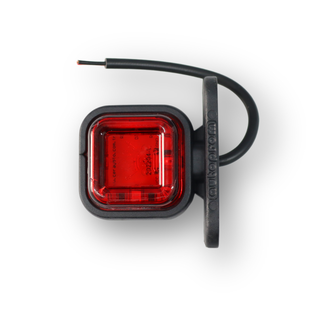 Фонарь габаритный рог LED 12-24 V прямой 4 см; 16 диодов; 6шт в пачке