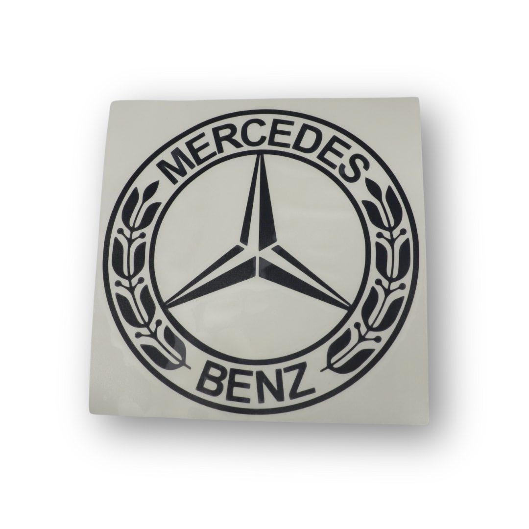 Наклейка MERSEDES черная Ø180мм