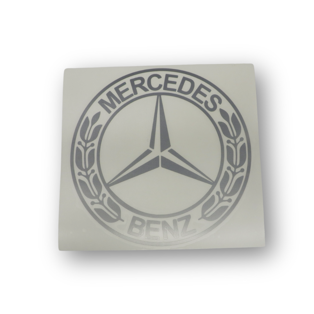 Наклейка MERSEDES серебро Ø180мм Наклейка MERSEDES серебро Ø180мм
