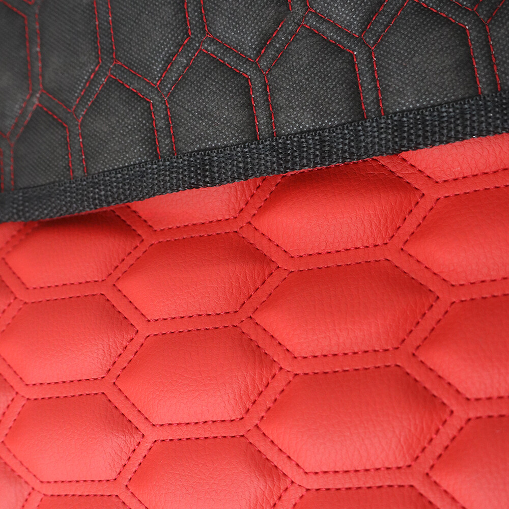 Килимок Екошкіра DAF XF106 c 2013; АКПП, червоний, з вишивками