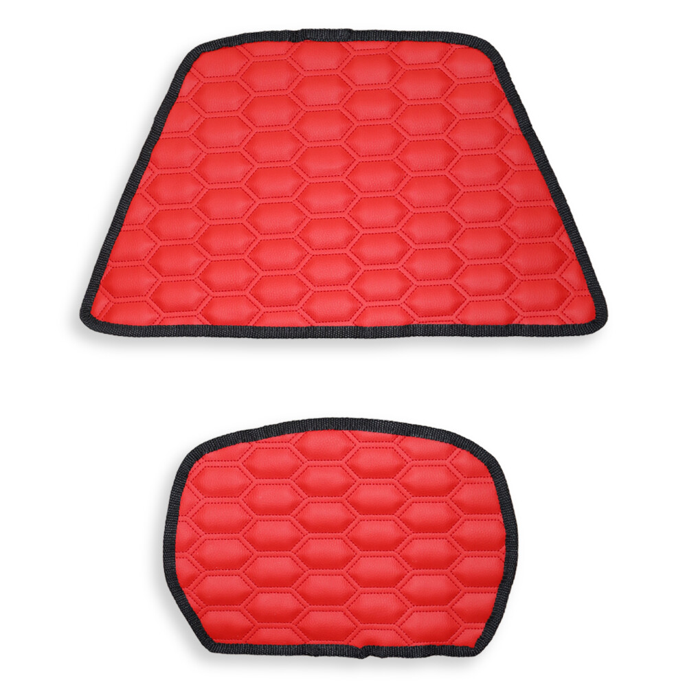 Килимок Екошкіра DAF XF106 c 2013; АКПП, червоний, з вишивками