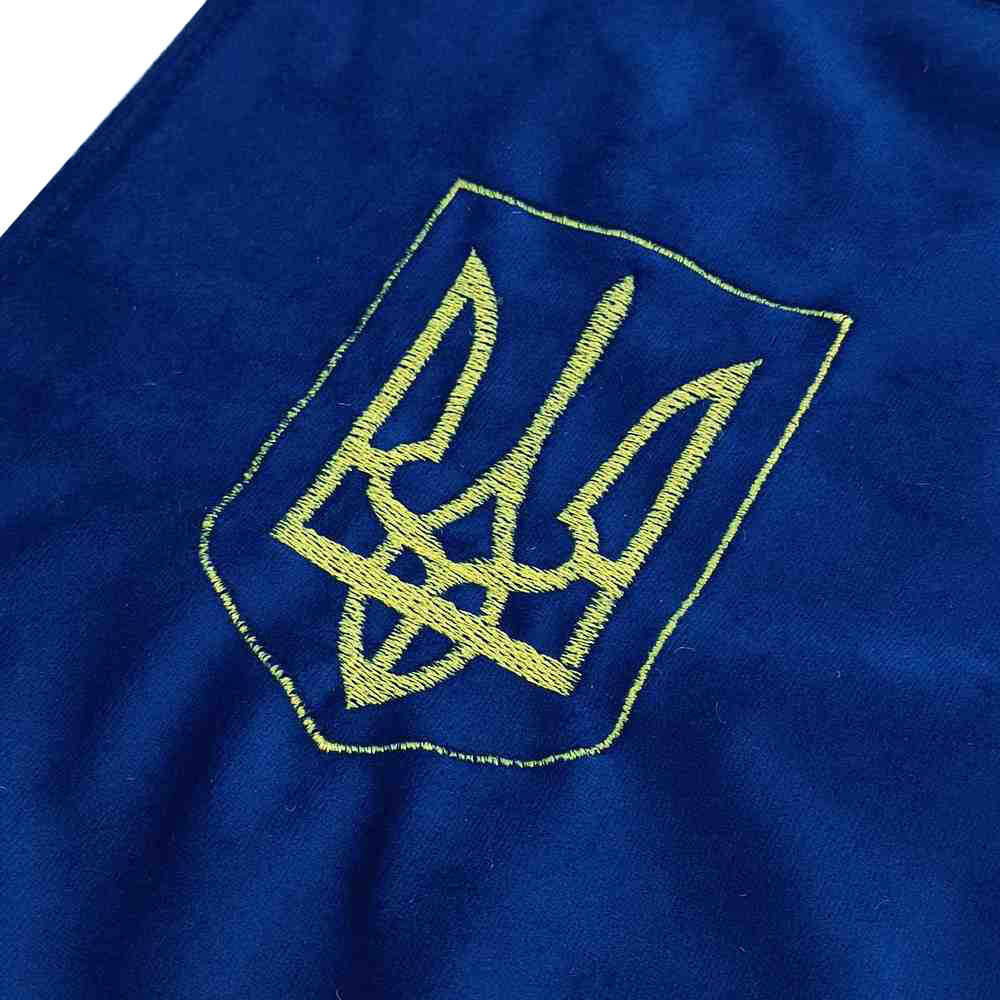 Шторка ВЕЛЮР "Wave" UKRAINE лоб+косынки синяя Шторка ВЕЛЮР "Wave" UKRAINE лоб+косынки синяя