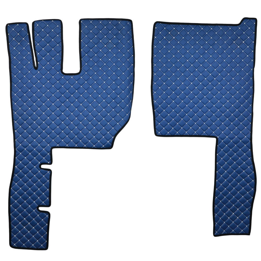 Коврик Экокожа VOLVO FH 2003-2013; АКПП, синий, АСП