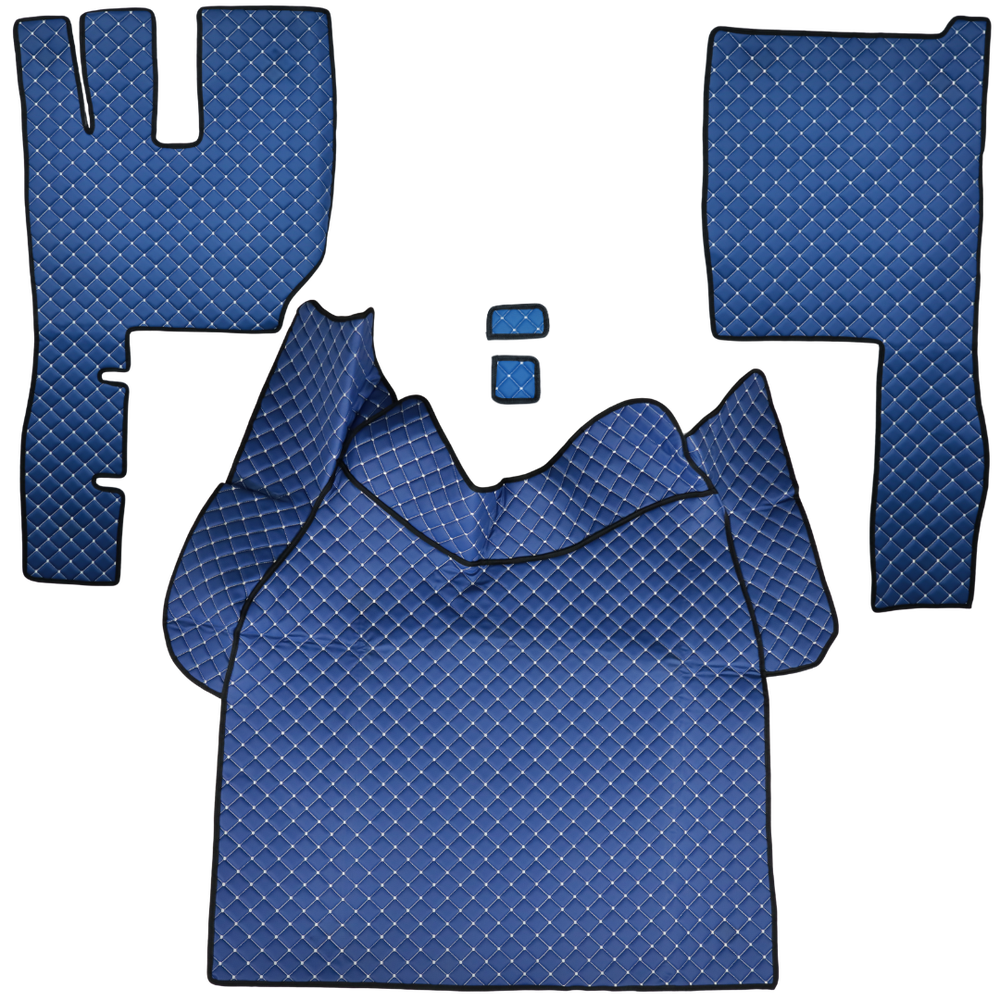 Коврик Экокожа VOLVO FH 2003-2013; АКПП, синий, АСП