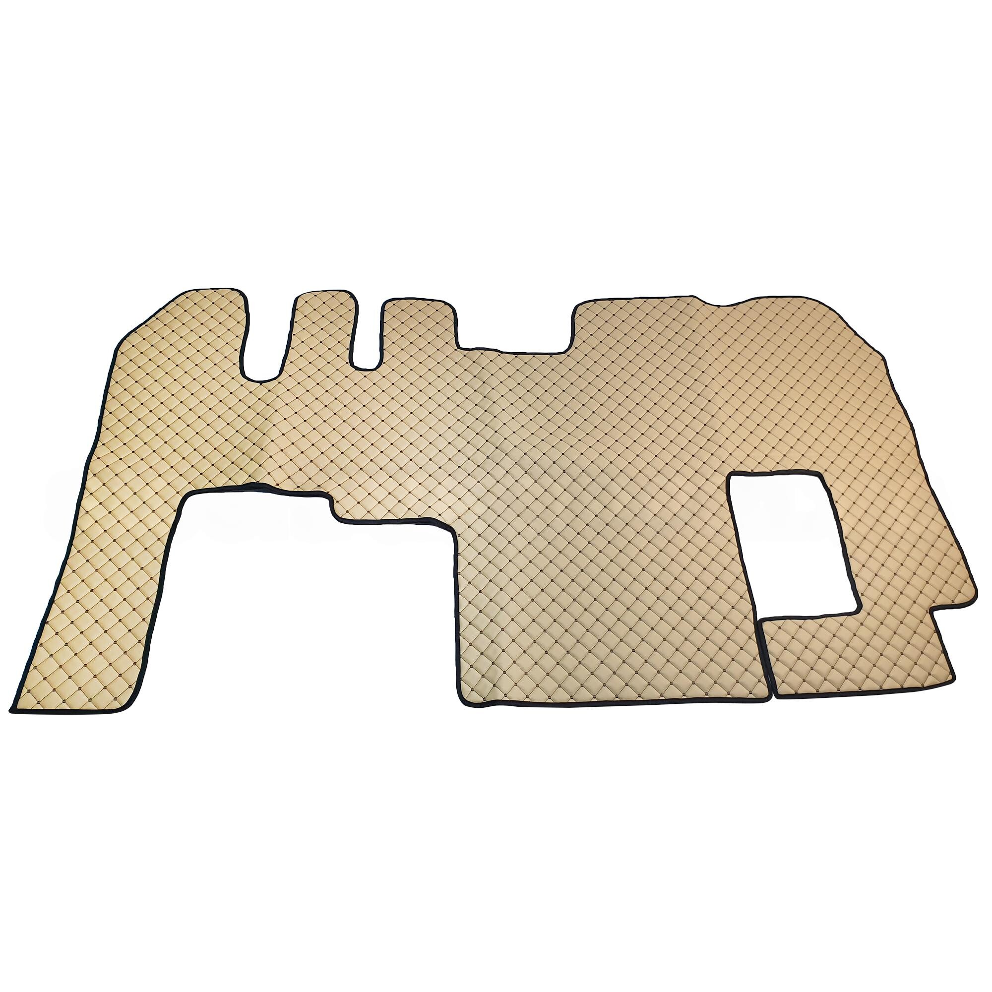 Килимок Екошкіра RENAULT Magnum 1996-2013; МКПП, бежевий, АСП Килимок Екошкіра RENAULT Magnum 1996-2013; МКПП, бежевий, АСП