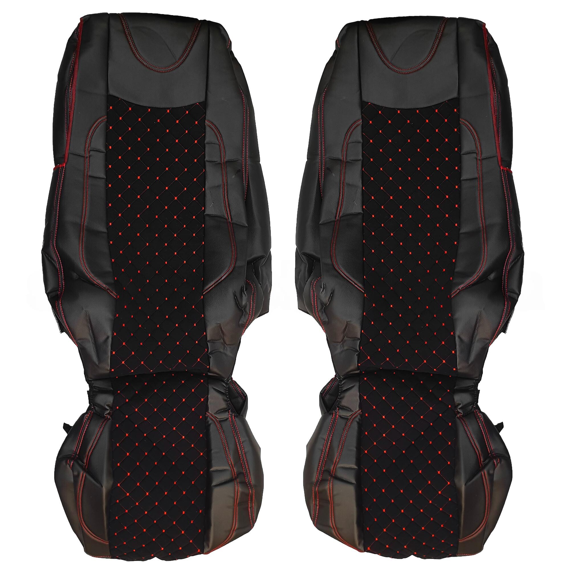 Чехол на сиденья KAR DAF XF105 106 XG CF85 LF (2013-2024) черный Чехол на сиденья KAR DAF XF105 106 XG CF85 LF (2013-2024) черный