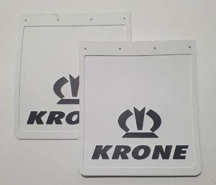 Брызговик тисненный Krone 450*400mm \белый\
