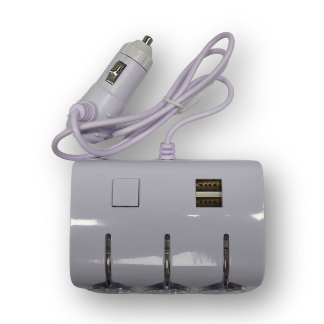 Розгалужувач прикурювача 3в1 + 2 USB