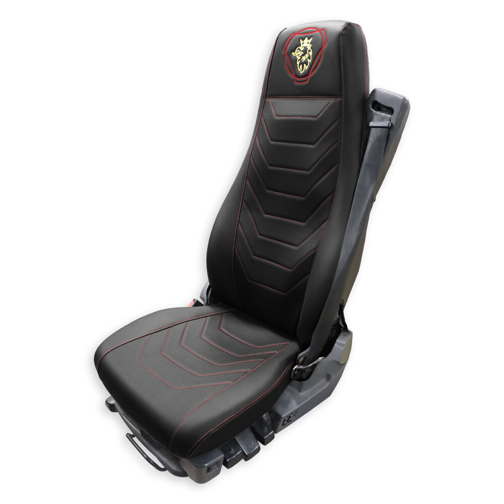 Чохол для сидіння Perfo-ECO SCANIA R,G,P (2004-2017) водить. пілот - пас. пілот чорний Чохол для сидіння Perfo-ECO SCANIA R,G,P (2004-2017) водить. пілот - пас. пілот чорний