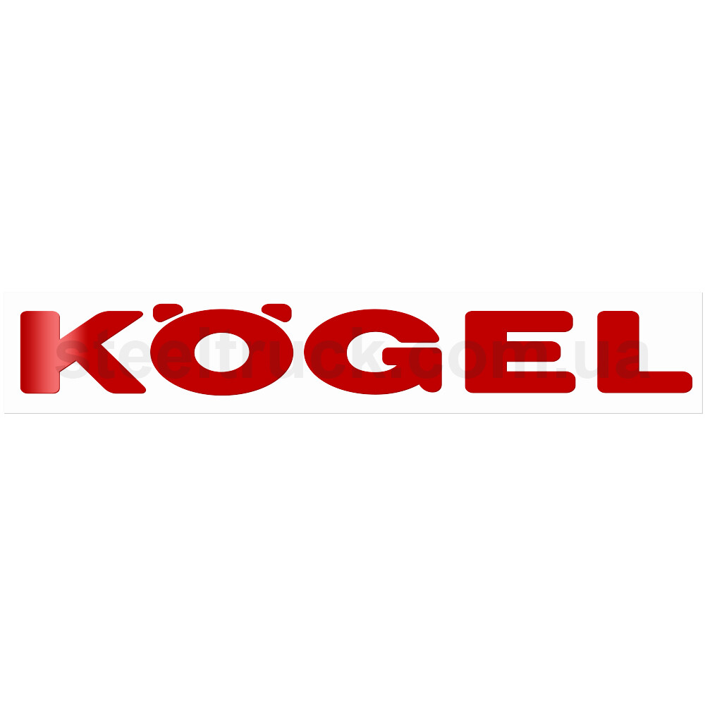 Наліпка декоративна KOGEL червона 300*40мм