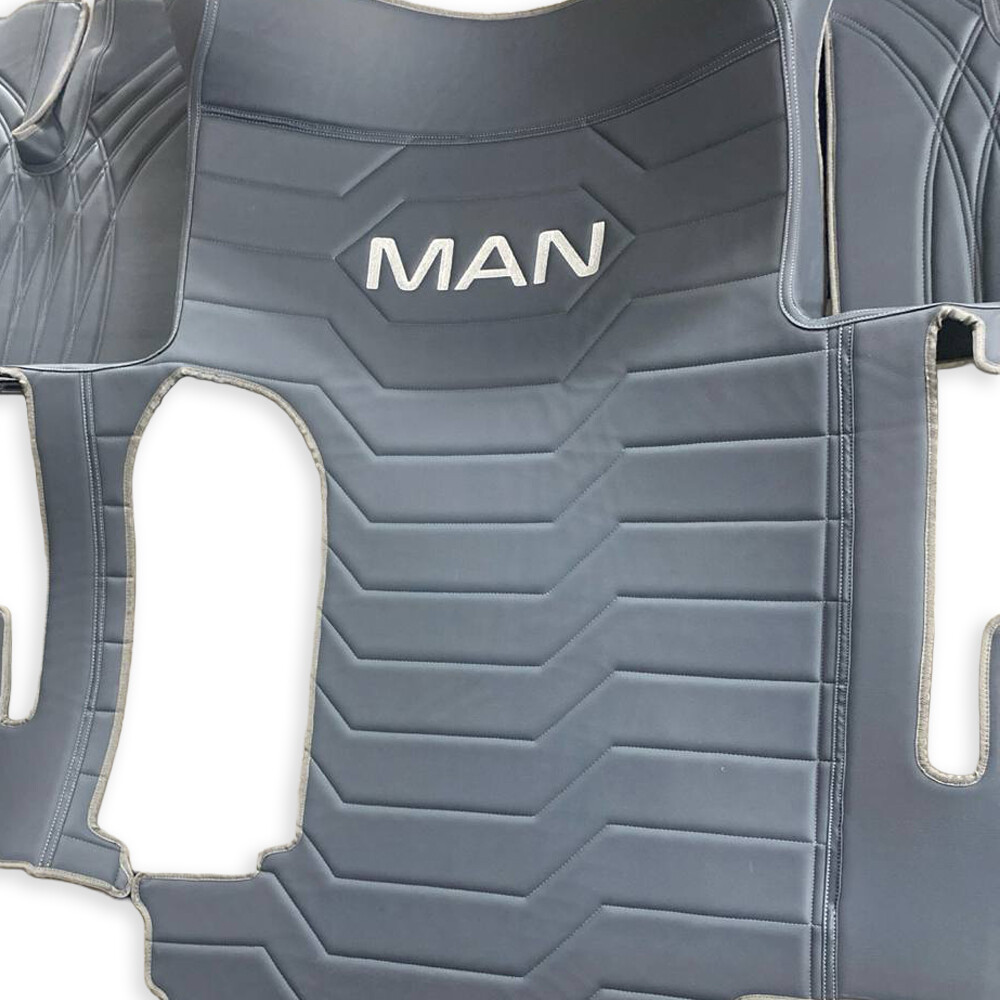 Килимок 3D Екошкіра MAN TGA XXL 2000-2011; АКПП, МКПП сірий Килимок 3D Екошкіра MAN TGA XXL 2000-2011; АКПП, МКПП сірий