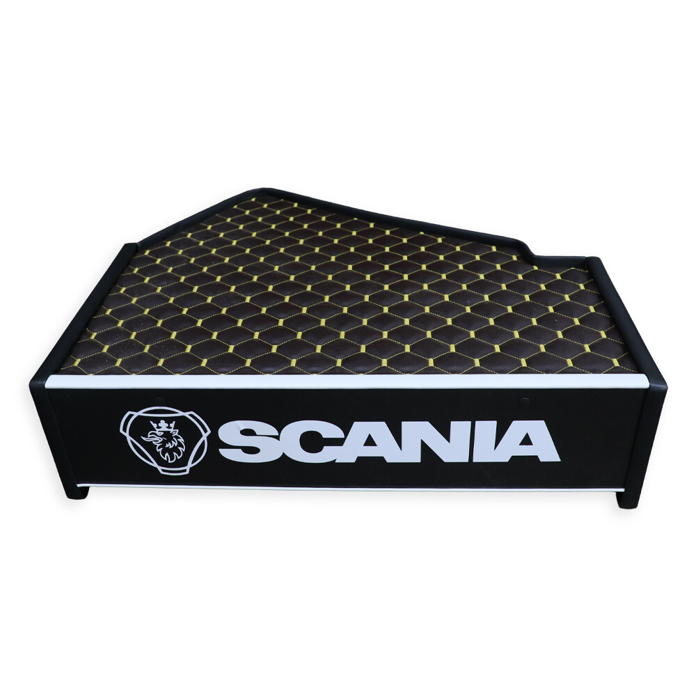 Полка кабины SCANIA 420 R; коричневая (ST- Экокожа стёжка)