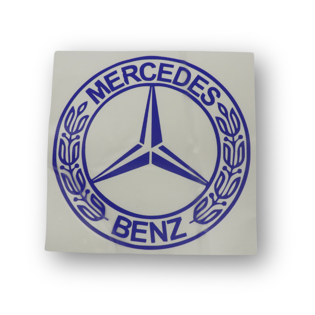 Наклейка MERSEDES синяя Ø180мм Наклейка MERSEDES синяя Ø180мм