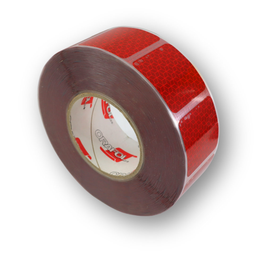 Стрічка світловідбивна для тенту Orafol, червона Стрічка світловідбивна для тенту Orafol, червона