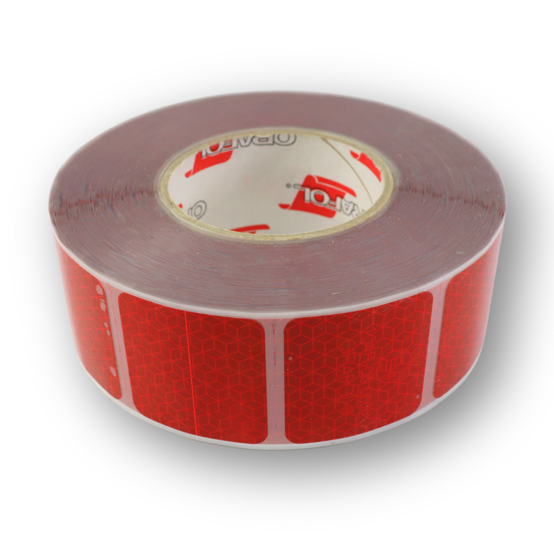 Стрічка світловідбивна для тенту Orafol, червона Стрічка світловідбивна для тенту Orafol, червона