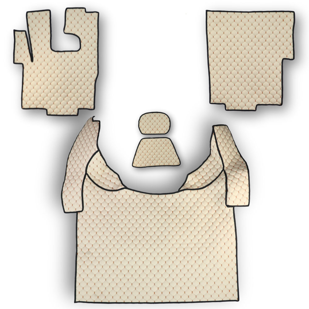 Коврик Экокожа DAF XF105 2005-2013; АКПП, бежевый, Коврик Экокожа DAF XF105 2005-2013; АКПП, бежевый,