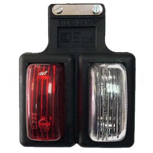 Фонарь габаритный "гирлянда" вертикальный красно-белый двойной Фонарь габаритный "гирлянда" вертикальный красно-белый двойной