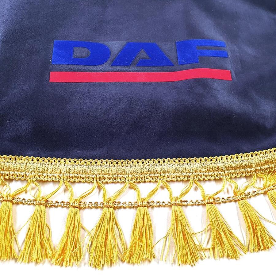 Шторка ВЕЛЮР "Wave" DAF лоб+косынки синяя Шторка ВЕЛЮР "Wave" DAF лоб+косынки синяя