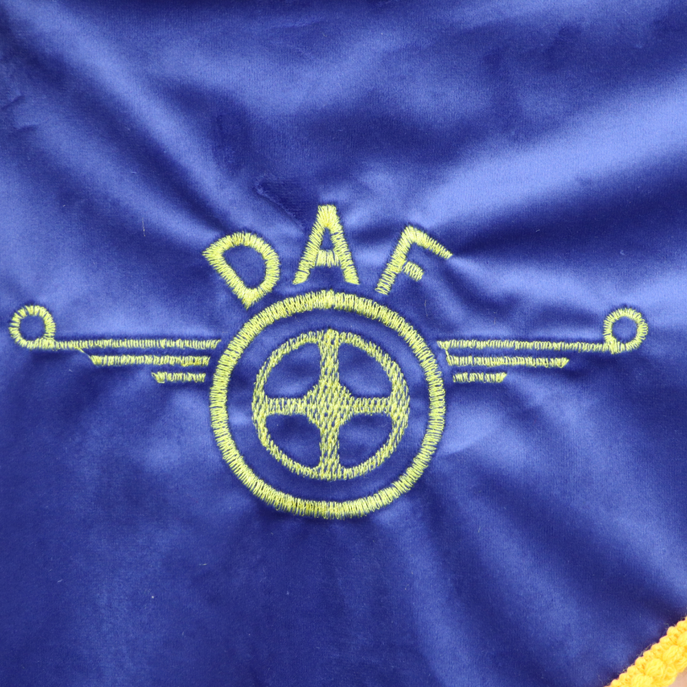 Шторка ВЕЛЮР "Wave" DAF лоб+косынки синяя Шторка ВЕЛЮР "Wave" DAF лоб+косынки синяя