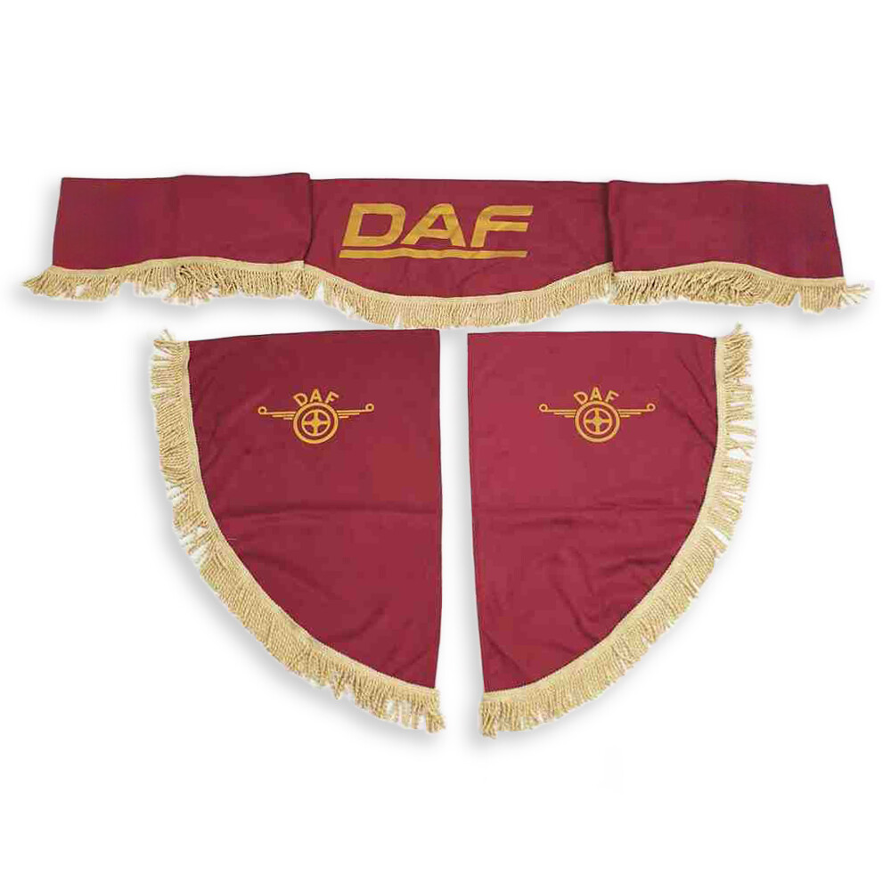 Шторка ВЕЛЮР "Wave" DAF лоб+косынки красная Шторка ВЕЛЮР "Wave" DAF лоб+косынки красная