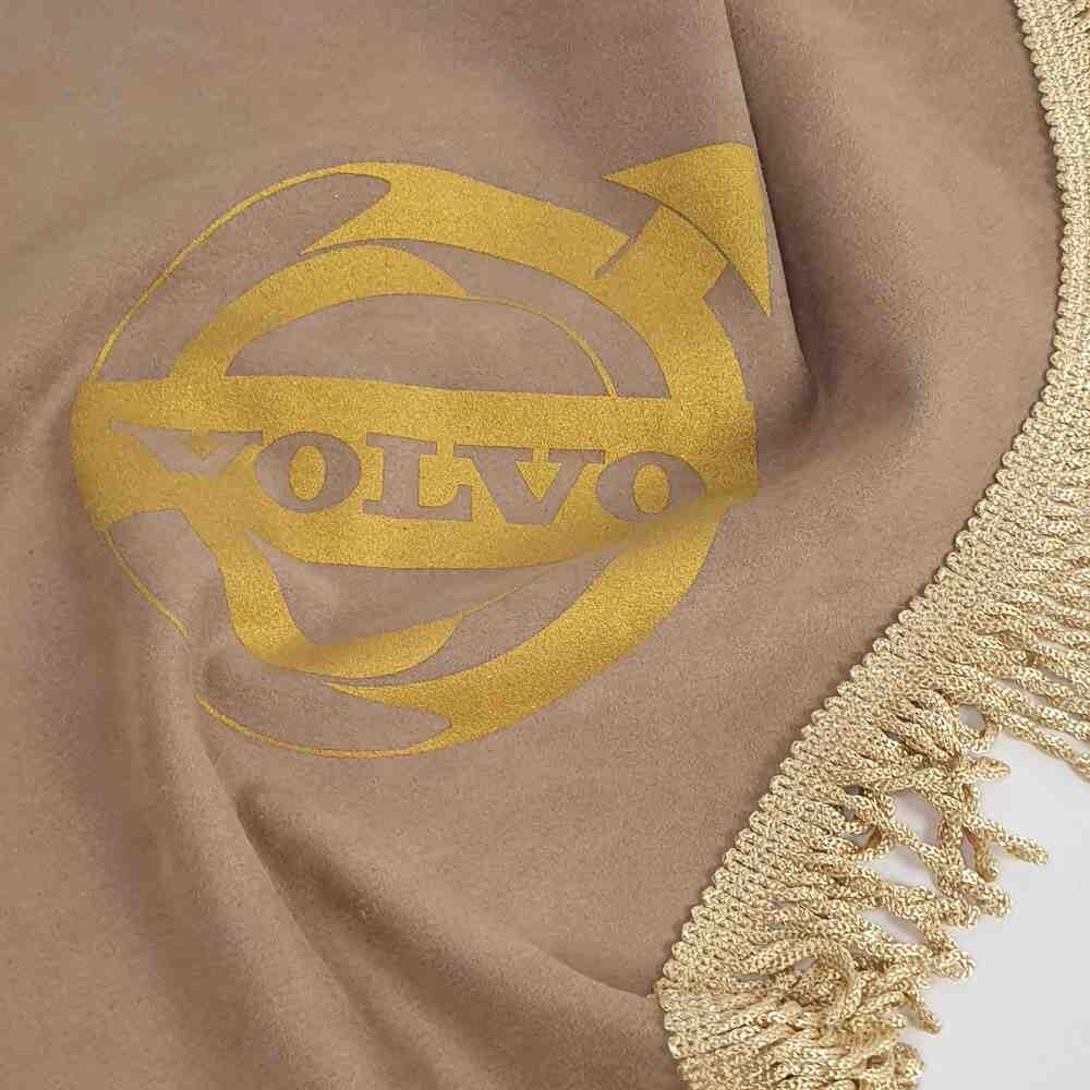 Шторка ВЕЛЮР "Wave" VOLVO лоб + косинки бежева Шторка ВЕЛЮР "Wave" VOLVO лоб + косинки бежева