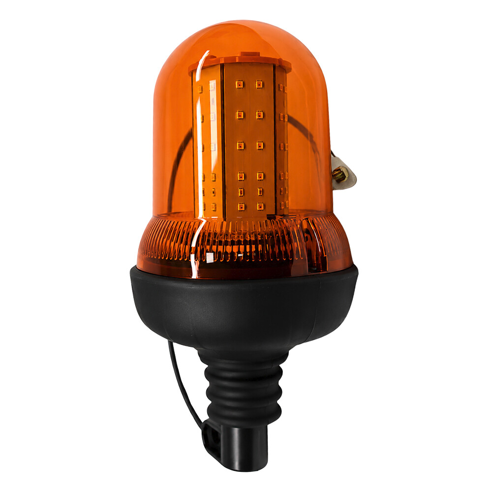 Маячок помаранчевий LED 12-24V з кріпленням на штангу Маячок помаранчевий LED 12-24V з кріпленням на штангу