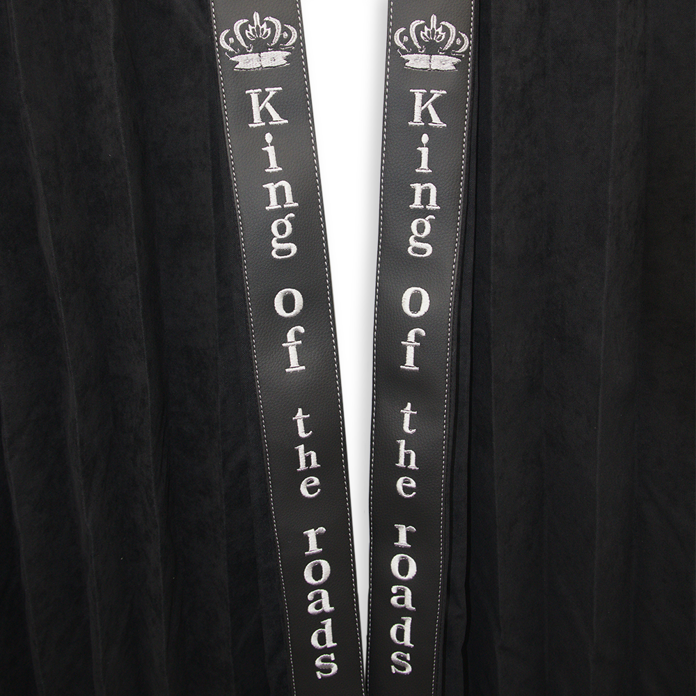 Штори Рогожка "Bow Folds" KING OF THE ROAD нічні чорні 2х сторонні