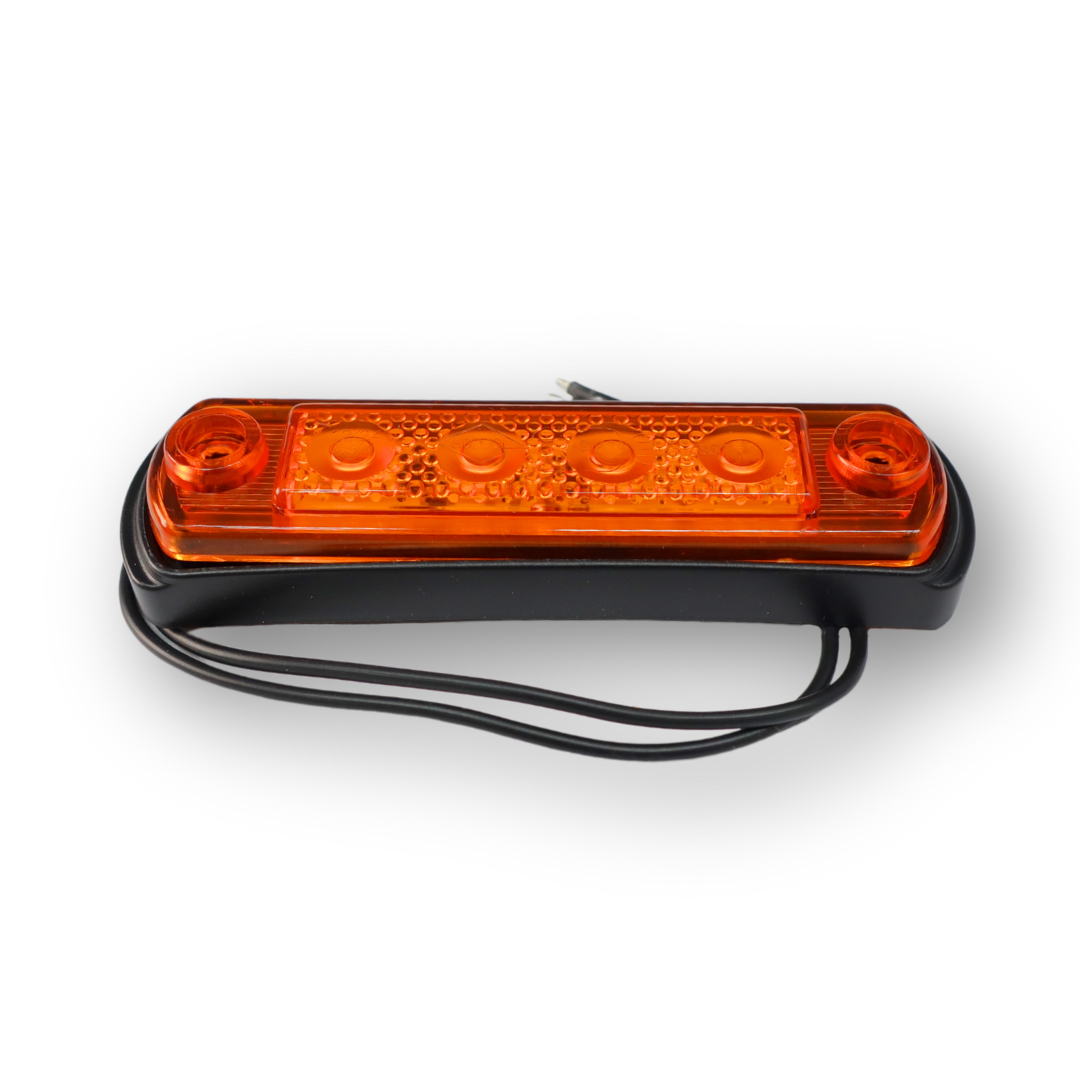 Габаритный фонарь передний LED желтый  100x26  12/24V HORPOL
