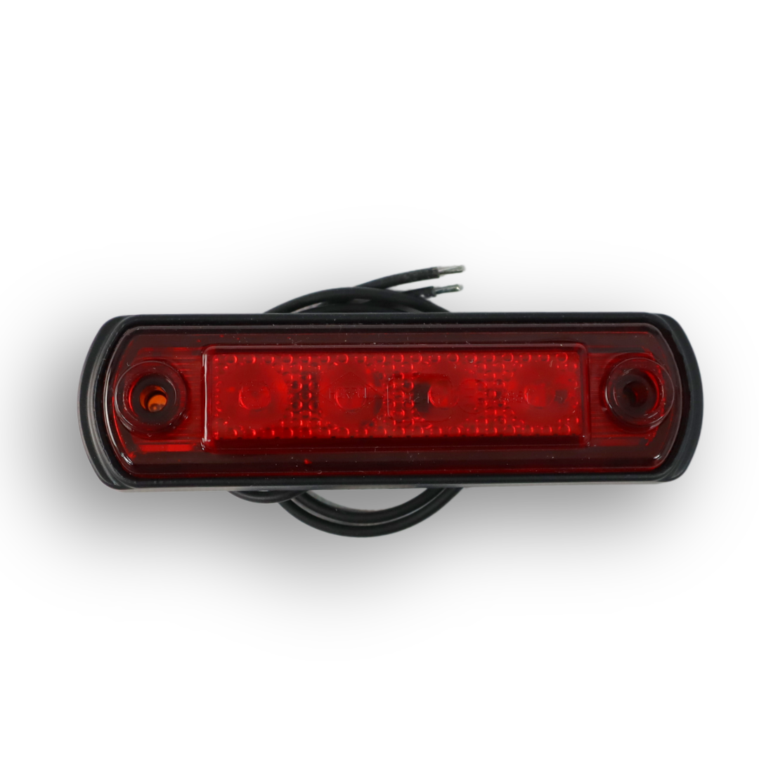 Габаритный фонарь передний LED красный 100x26  12/24V HORPOL