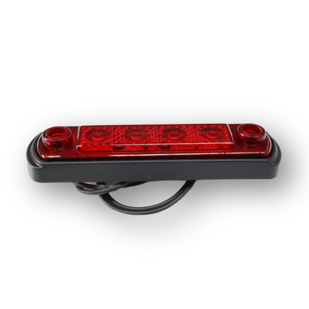 Габаритный фонарь передний LED красный 100x26  12/24V HORPOL