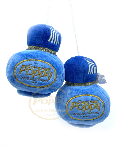 Плюшевая игрушка на шнуре Poppy синяя 15 см Плюшевая игрушка на шнуре Poppy синяя 15 см